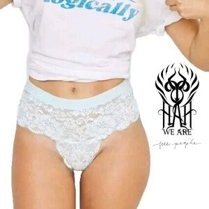 We Are HAH NWT Free People Spin Me Panty - Blanc - Size XS